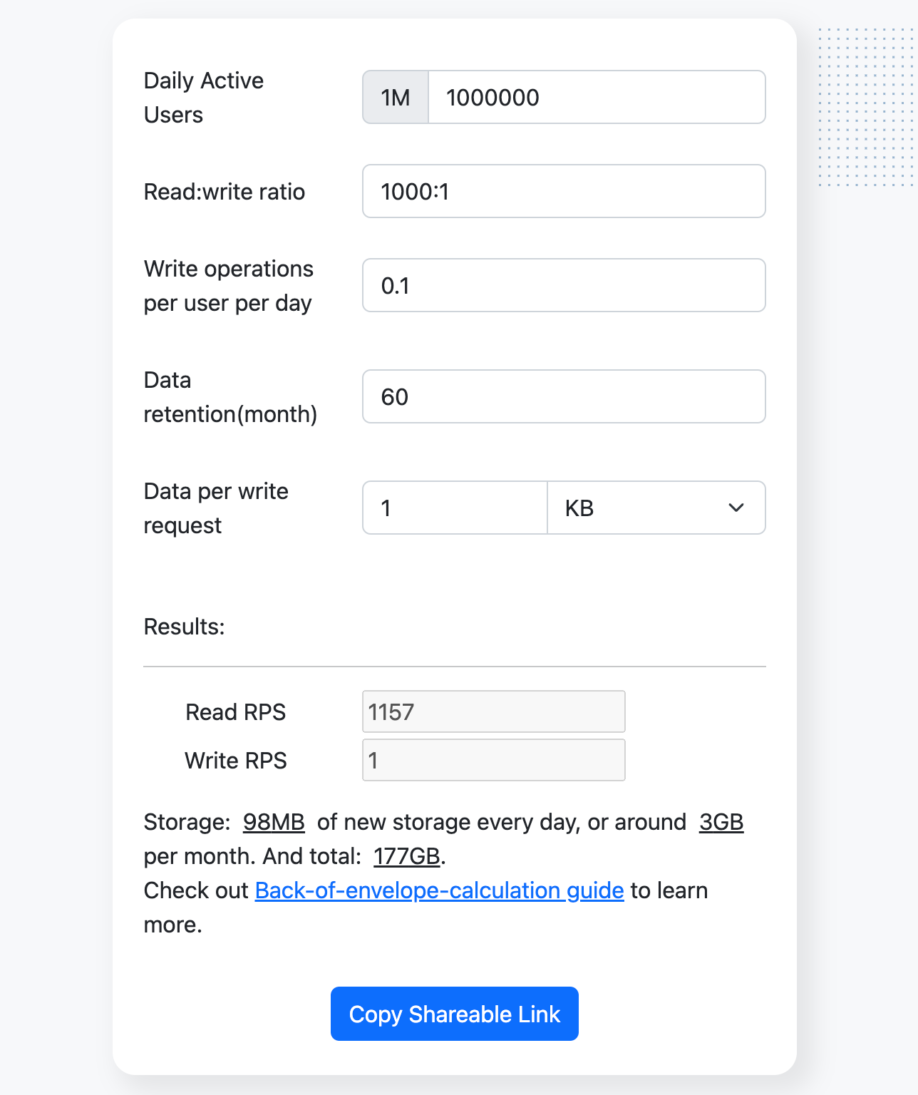 Yelp Resource Estimation